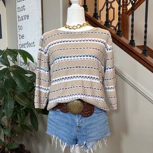 Vintage Alfred Dunner Striped Knit Sweater 🤩